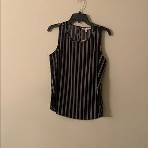 Black and white striped top